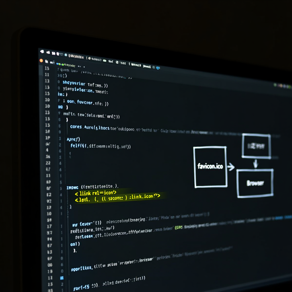 HTML code adding favicon link